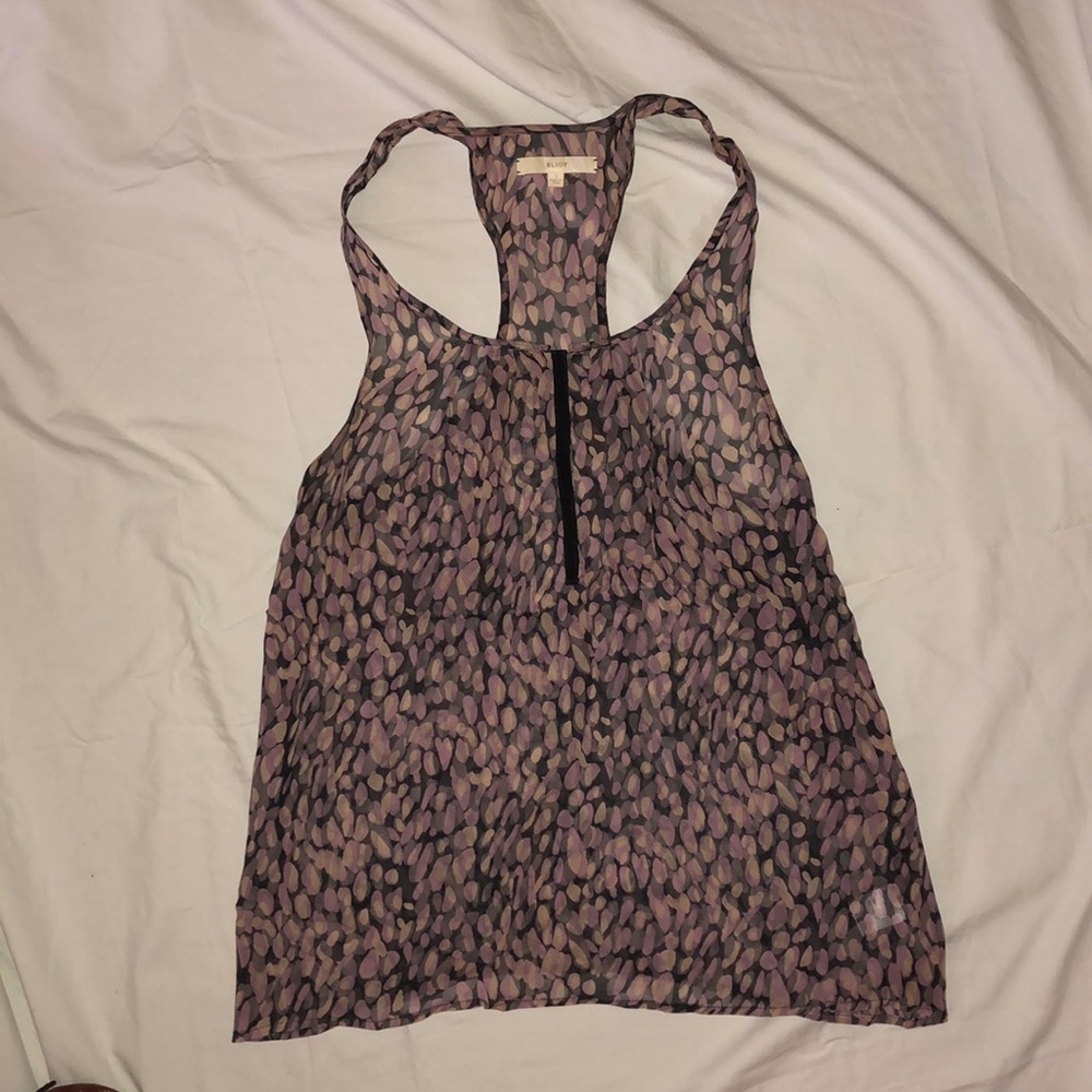 Silk racer back top